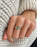 Nord Green ring turned - 18kt Hvidguld
