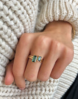 Nord Green ring turned - 18kt Rødguld