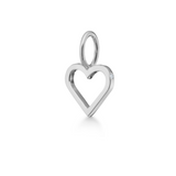 Symbols Open Heart vedhæng - 18kt Hvidguld