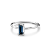 Nord London Blue ring S turned - 18kt Hvidguld