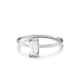 Nord White ring S turned - 18kt Hvidguld