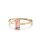 Nord Pink ring S turned - 18kt Rødguld