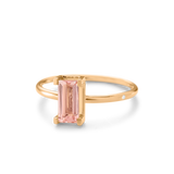 Nord Pink ring turned - 18kt Rødguld