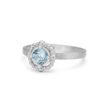 Orbit Blue Ring - 18kt White Gold