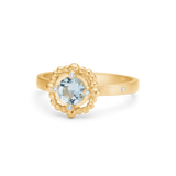 Orbit Blue ring - 18kt Rødguld