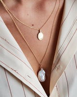 Fryd Barok perle vedhæng - 18kt Rødguld