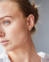 Orbit Dot ørestik - 18kt Hvidguld