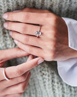 Nord White ring turned - 18kt Hvidguld