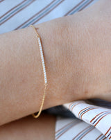 Rock Classic Diamantarmbånd - 18kt Rødguld