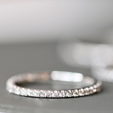 Rock Classic Diamantring - 18kt Hvidguld