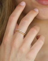 Orbit Dot Ring - 18kt Yellow Gold