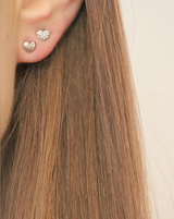 Symbols My Heart Diamant ørestik - 18kt Hvidguld