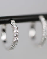 Rock Classic diamant creol S - 18kt Hvidguld