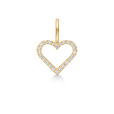 Symbols Open Heart diamant vedhæng - 18kt Rødguld