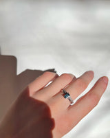 Nord London Blue ring S turned - 18kt Hvidguld