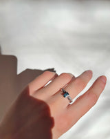 Orbit Dot Ring - 18kt White Gold