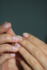 Rock Classic Floating Diamant halskæde - 18kt Rødguld