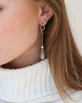 Fryd Grey ørehænger - 18kt Hvidguld