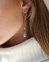 Fryd Grey ørehænger - 18kt Hvidguld