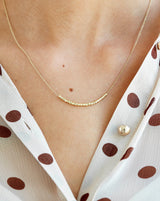 Rock Beads Me halskæde 45 cm - 18kt Rødguld