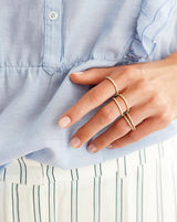 Rock Classic Diamantring - 18kt Rødguld