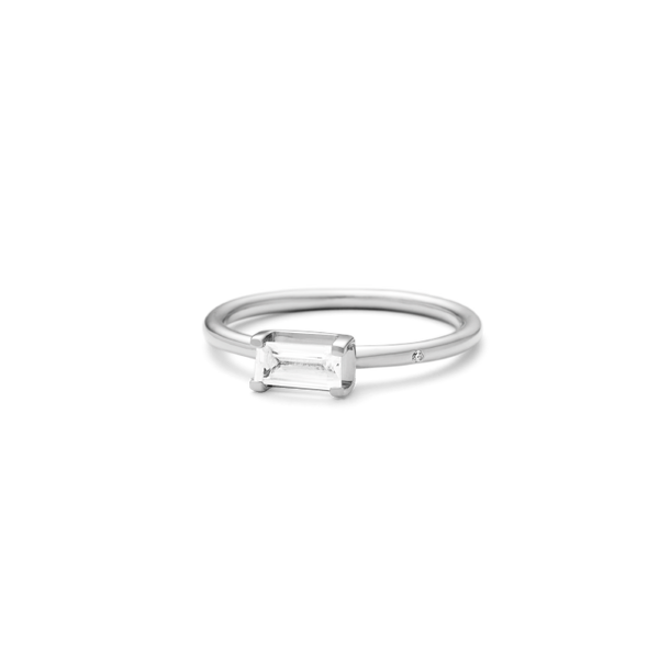 Nord White ring S - 18kt Hvidguld