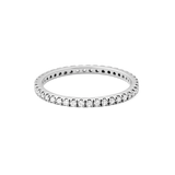Rock Classic Diamantring - 18kt Hvidguld