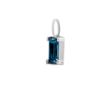 Nord London Blue vedhæng - 18kt Hvidguld