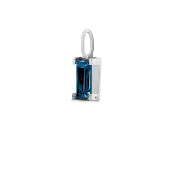 Nord London Blue vedhæng - 18kt Hvidguld