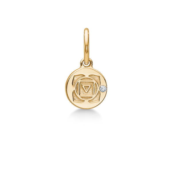 Inner Peace Rodchakra vedhæng - 18kt Rødguld
