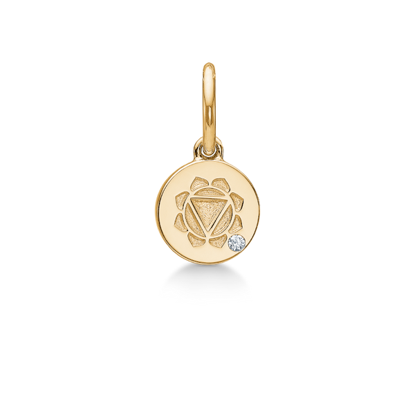 Inner Peace Solar Plexus Chakra vedhæng - 18kt Rødguld