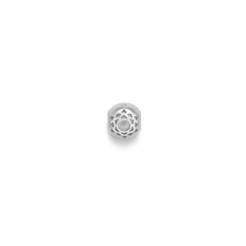 Inner Peace Kronechakra perle - 18kt Hvidguld