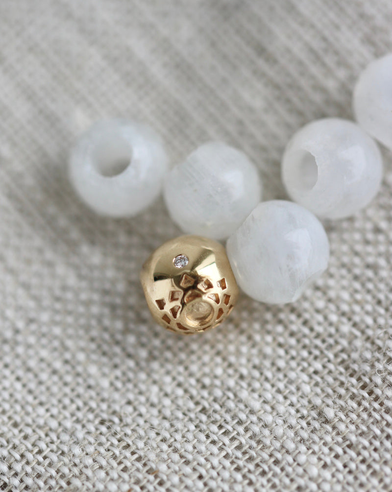 Inner Peace Kronechakra perle - 18kt Rødguld