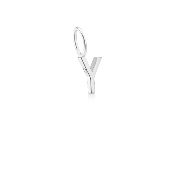 My Y Pendant - 18kt White Gold