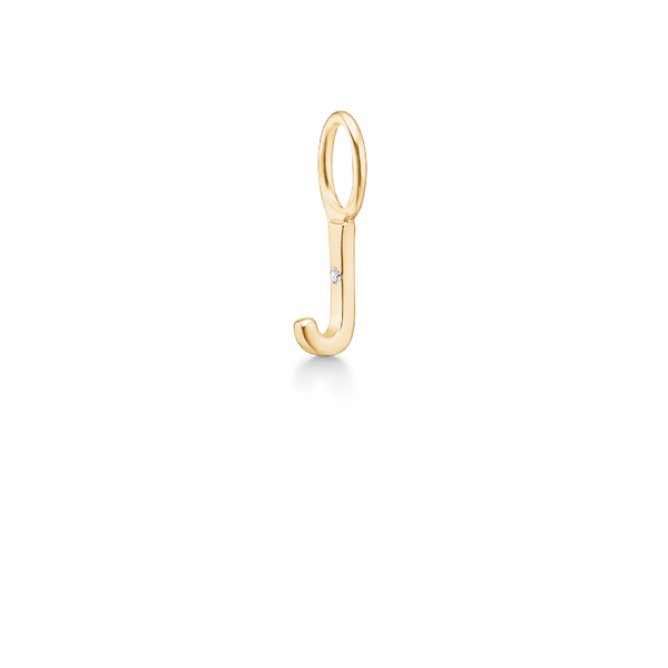 My J Pendant - 18kt Yellow Gold