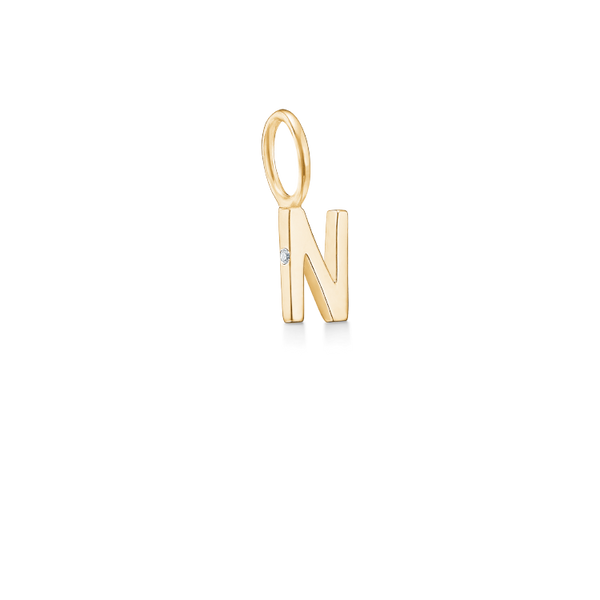 My N vedhæng - 18kt Rødguld