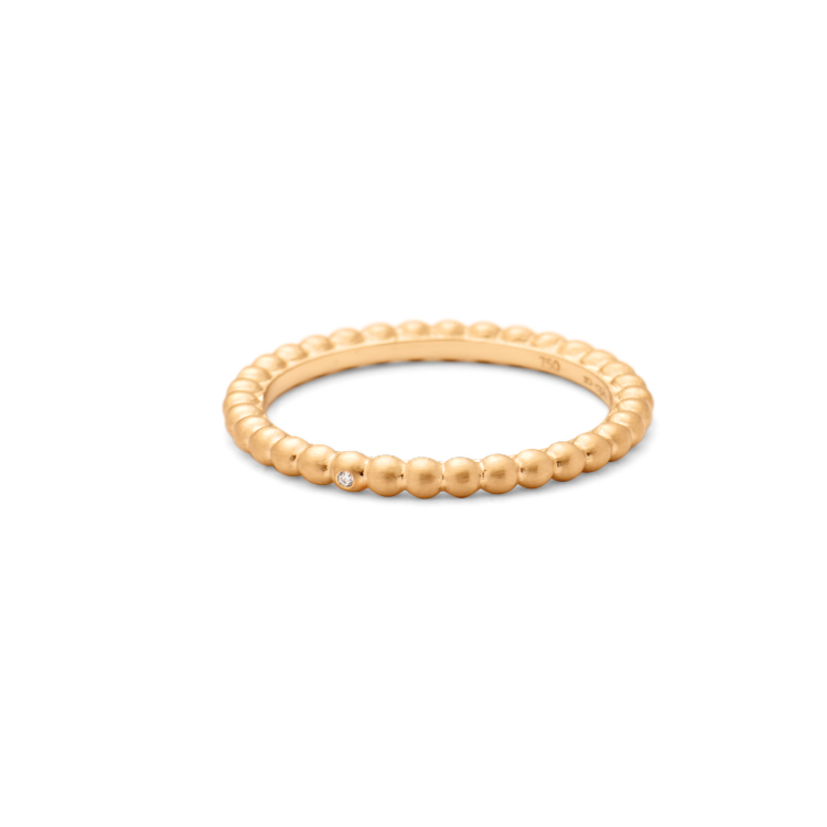Orbit Dot Ring - 18kt Yellow Gold