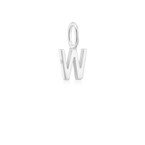 My W vedhæng - 18kt Hvidguld