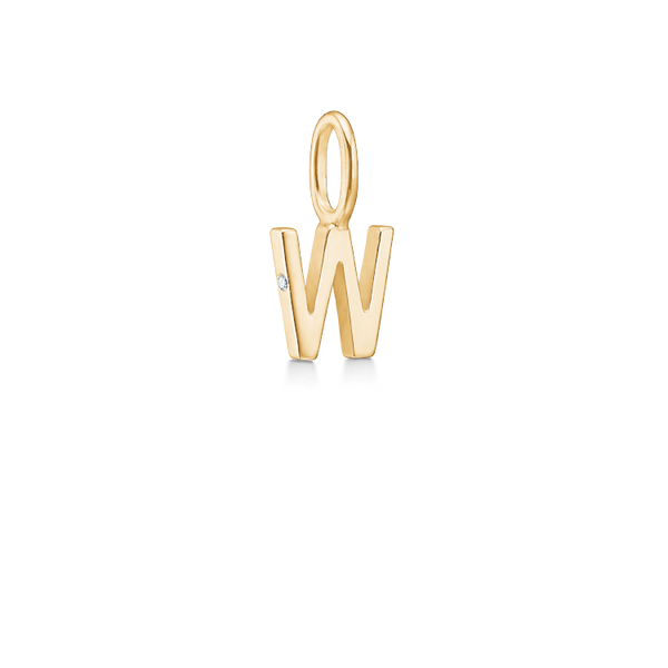 My W vedhæng - 18kt Rødguld