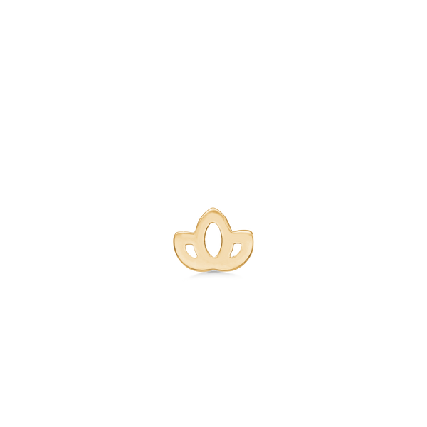 Symbols Lotus ørering - 18kt Rødguld