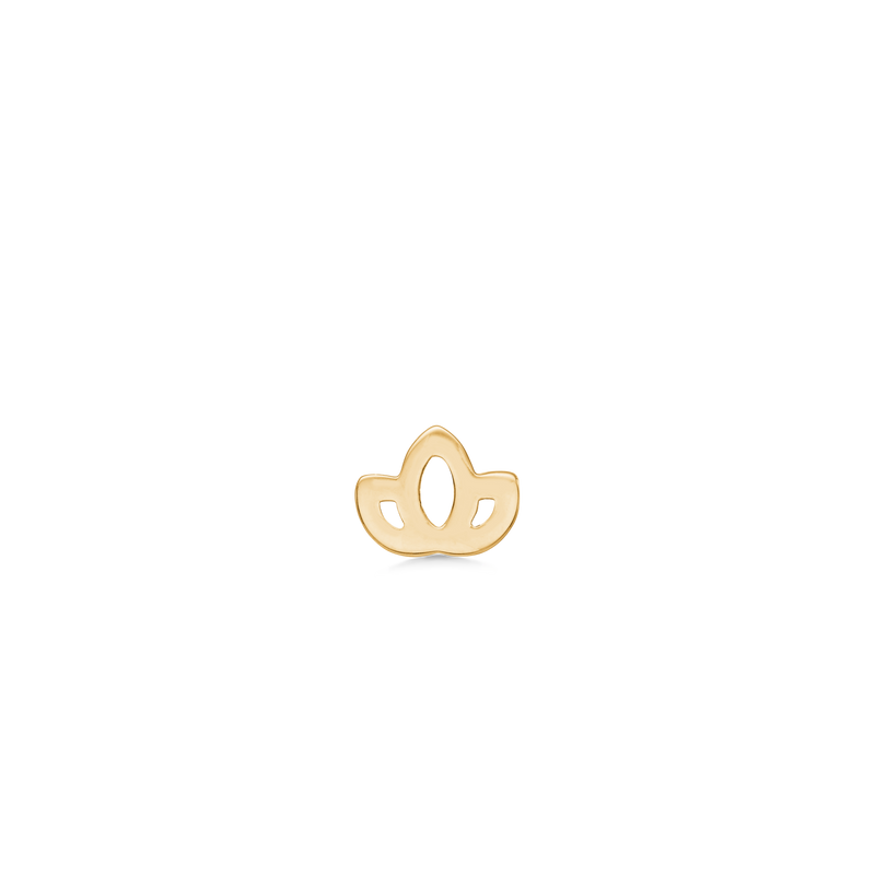 Symbols Lotus ørering - 18kt Rødguld