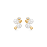 Orbit Dot perleørering L Højre - 18kt Rødguld