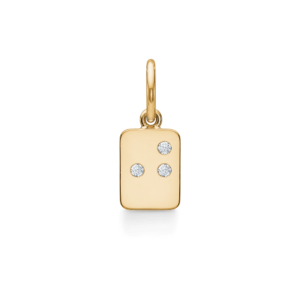 My Secret J vedhæng - 18kt Rødguld