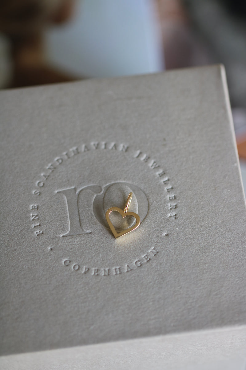 Symbols Open Heart vedhæng - 18kt Hvidguld