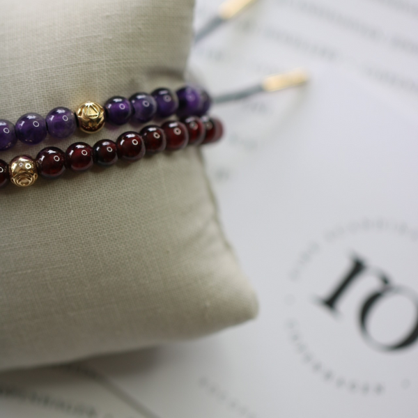 Inner Peace Hara Chakra armbånd - 18kt Rødguld