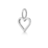 Symbols Open Heart vedhæng - 18kt Hvidguld