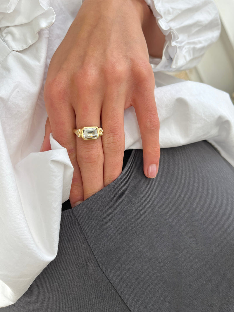 Orbit Octagon ring - 18kt Rødguld