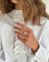 Orbit Octagon ring - 18kt Rødguld