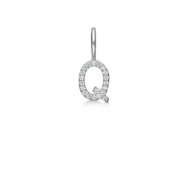 My Q diamant vedhæng - 18kt Hvidguld