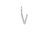 My V diamant vedhæng - 18kt Hvidguld